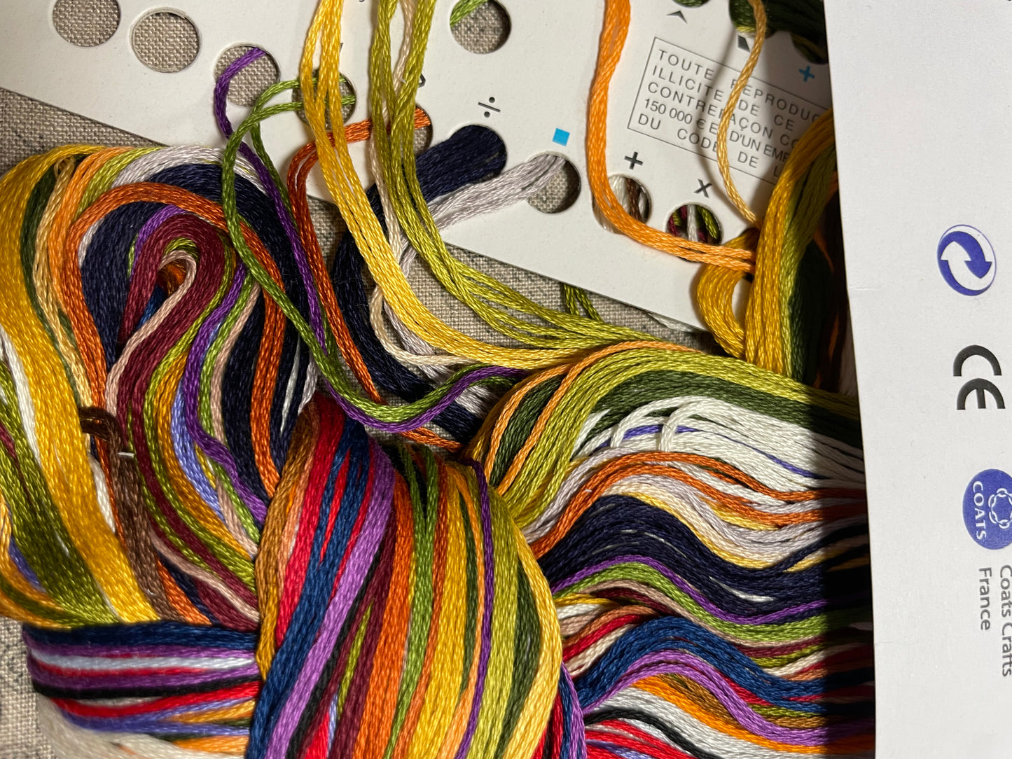 Kit de punto de cruz Royal Paris - 37x45,5cm - "L'automme" - hilos incluidos