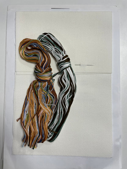 Kit de punto de cruz The craft collection - 27x28cm - "Ode to pussy" - hilos incluidos