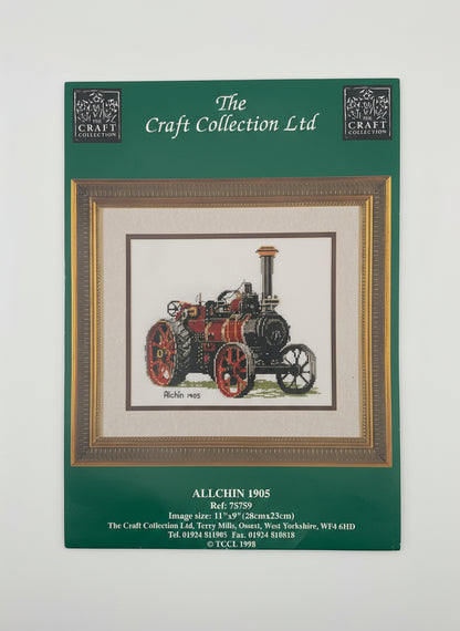 Kit de Punto de cruz The craft collection - 28x23cm - "Allchin 1905" - hilos incluidos