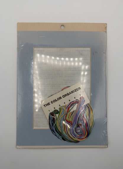 Kit de Punto de cruz Weekenders - 20x25cm - "Jardín junto al mar" - hilos incluidos