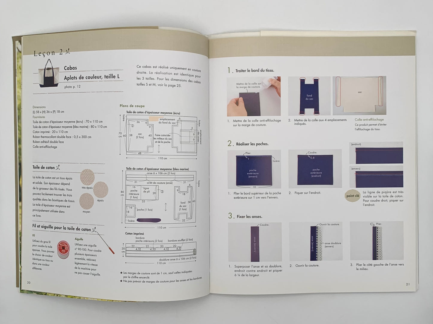 Libro "Collection de sacs" Á vivre au jour le jour / Les éditions de saxe (Idioma francés)