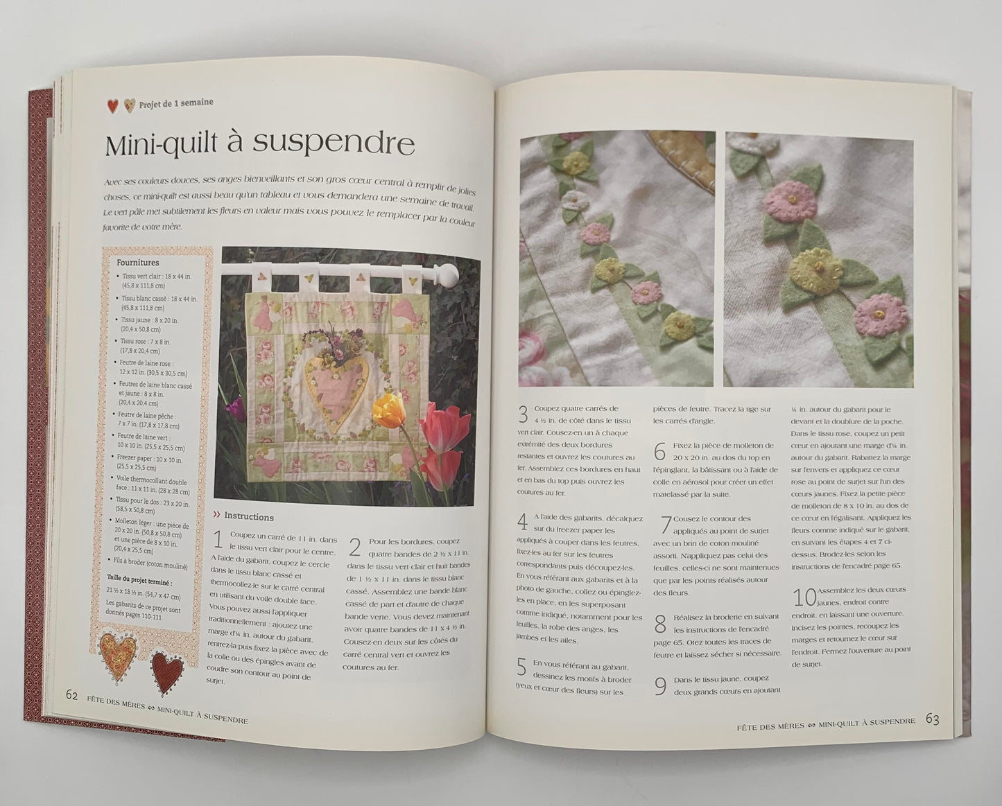 Libro "Quilt á offrir" Barri Sue Gaudet / Les éditions de saxe (Idioma francés)