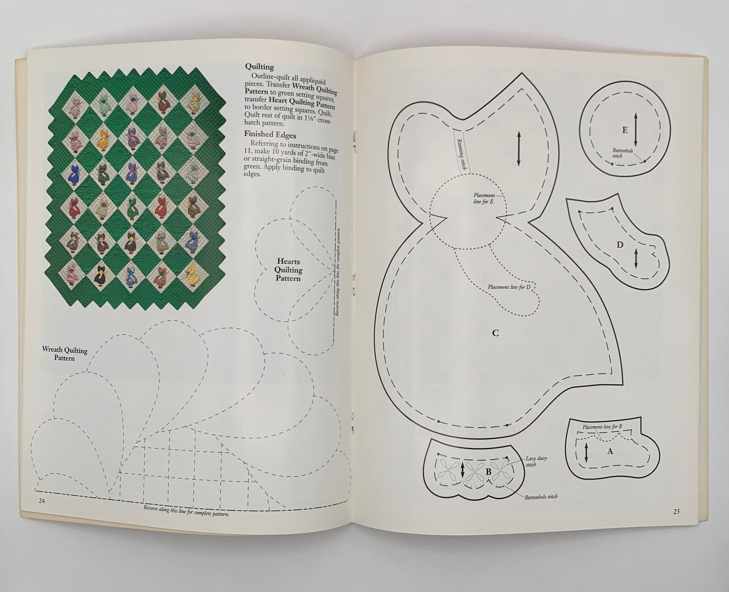 Libro "Sunbonnet Sue's neighborhood" Diseños, patrones y técnicas / Quilts made easy (Idioma inglés)