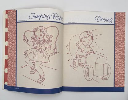 Libro "Work & Play" Redwork through the day By Dolores Storm of Lakadaisies / Leisure Arts (Idioma inglés)