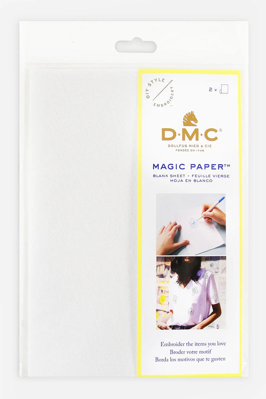 Magic Paper - Pack de dos hojas blancas A5 DMC