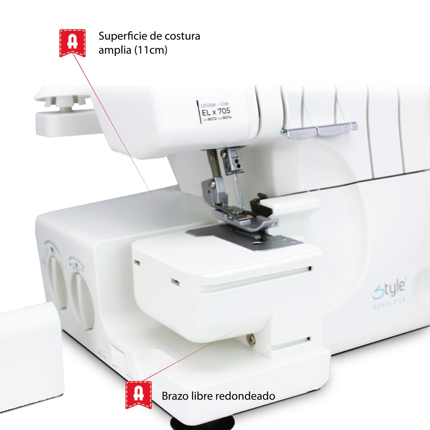 Remalladora Alfa Overlock Style 8708 Plus