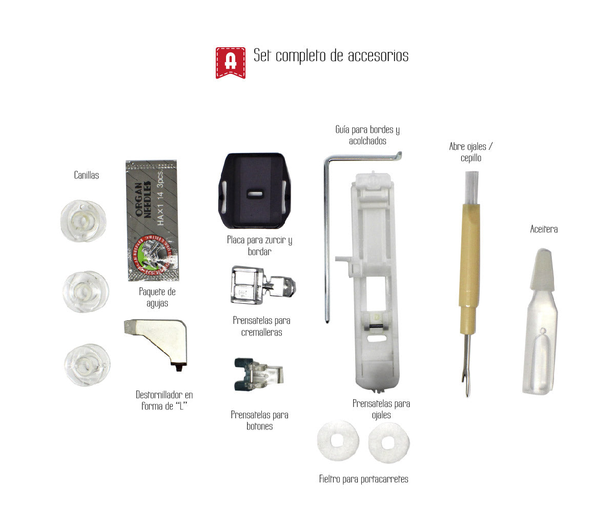 Máquina de coser doméstica Alfa Practik 9