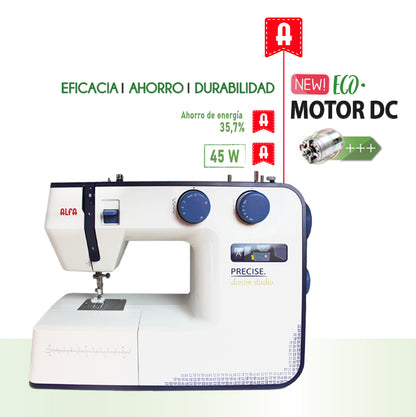 Máquina de coser doméstica Alfa Precise Denim Studio