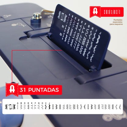 Máquina de coser doméstica Alfa Precise Denim Studio