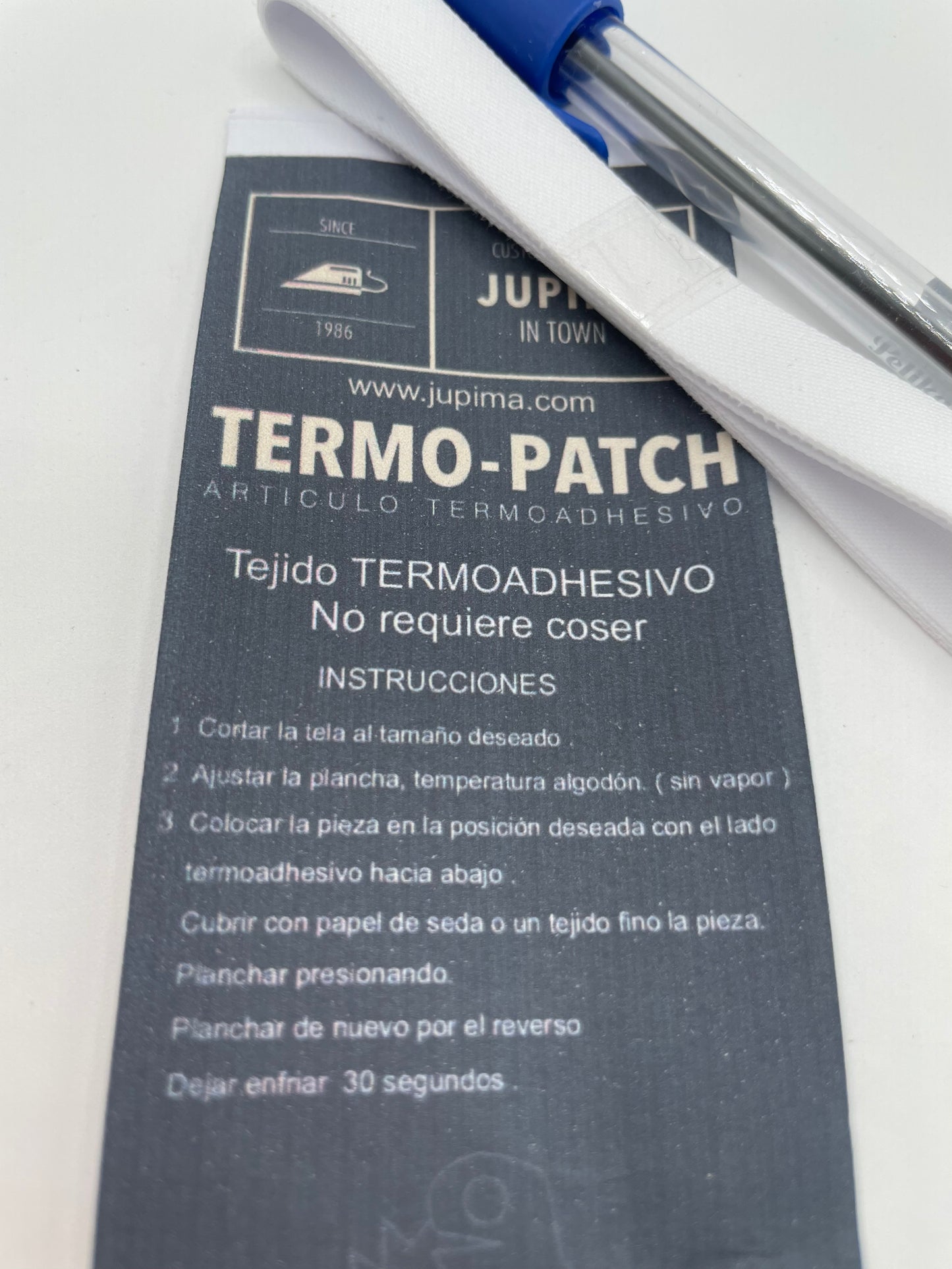 Marca ropa TERMO-ADHESIVO con bolígrafo permanente
