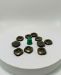 Pack 10 botones vintage color oro viejo