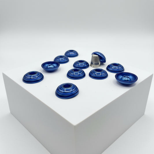 Pack 10 botones vintage de los años 50 color azul oscuro