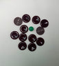 Pack 12 botones vintage color burdeos oscuro