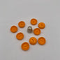 Pack 9 botones de pasta color naranja