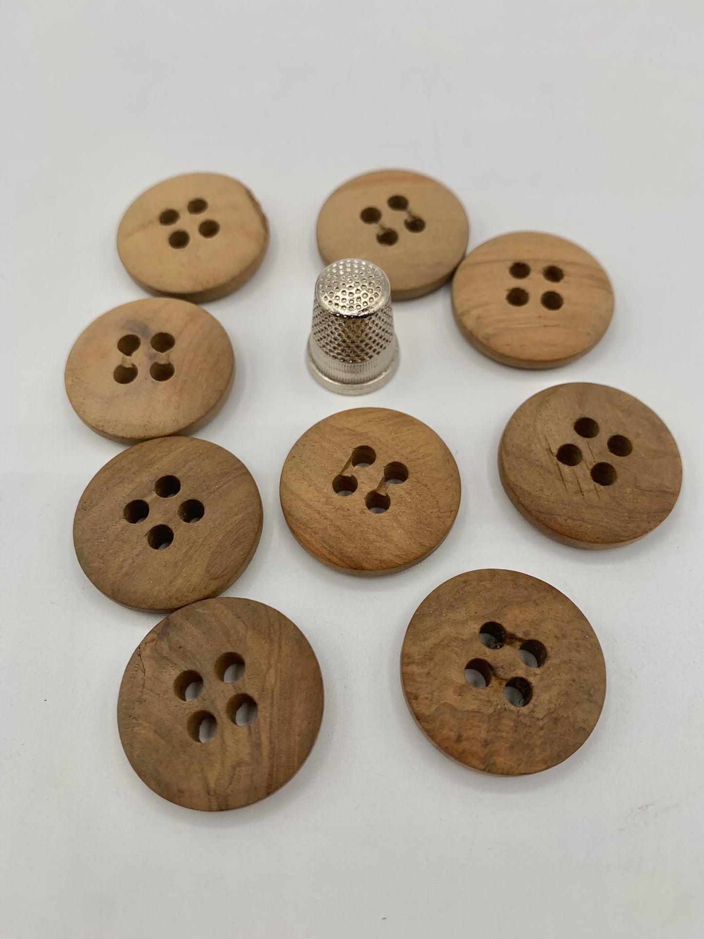 Pack 9 botones vintage de madera