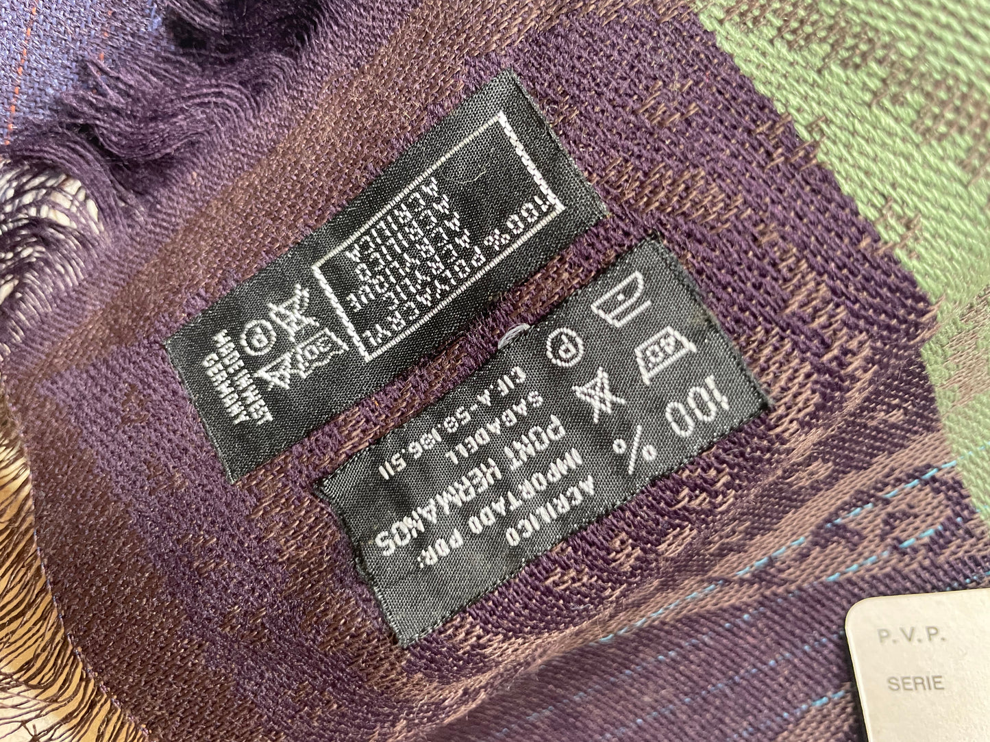 Pañoleta vintage italiana años 70 multicolor
