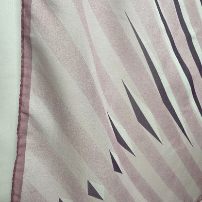 Pañuelo vintage italiano años 70 color rosa, gris y berenjena