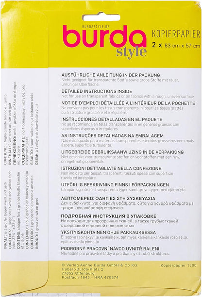 Papel de copia BURDA