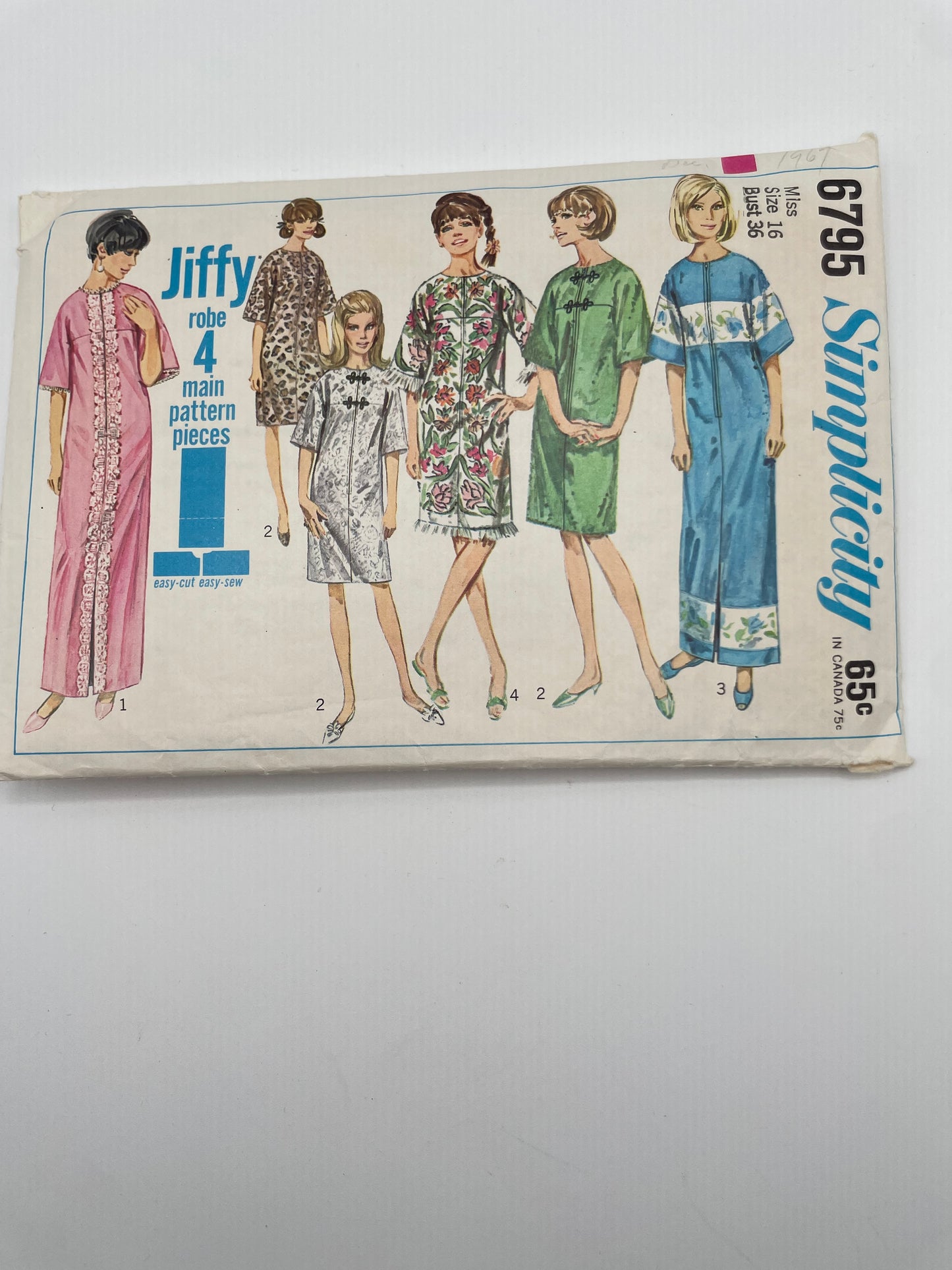 Patrón vintage original americano de vestido