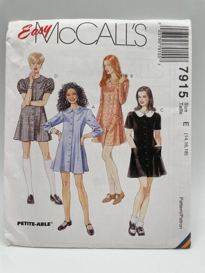 Patrón vintage original americano de vestido