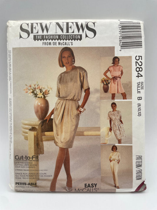 Patrón vintage original americano de blusa, falda y pantalón