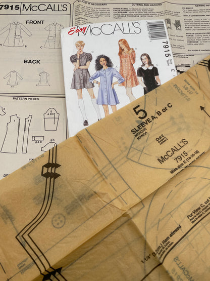 Patrón vintage original americano de vestido