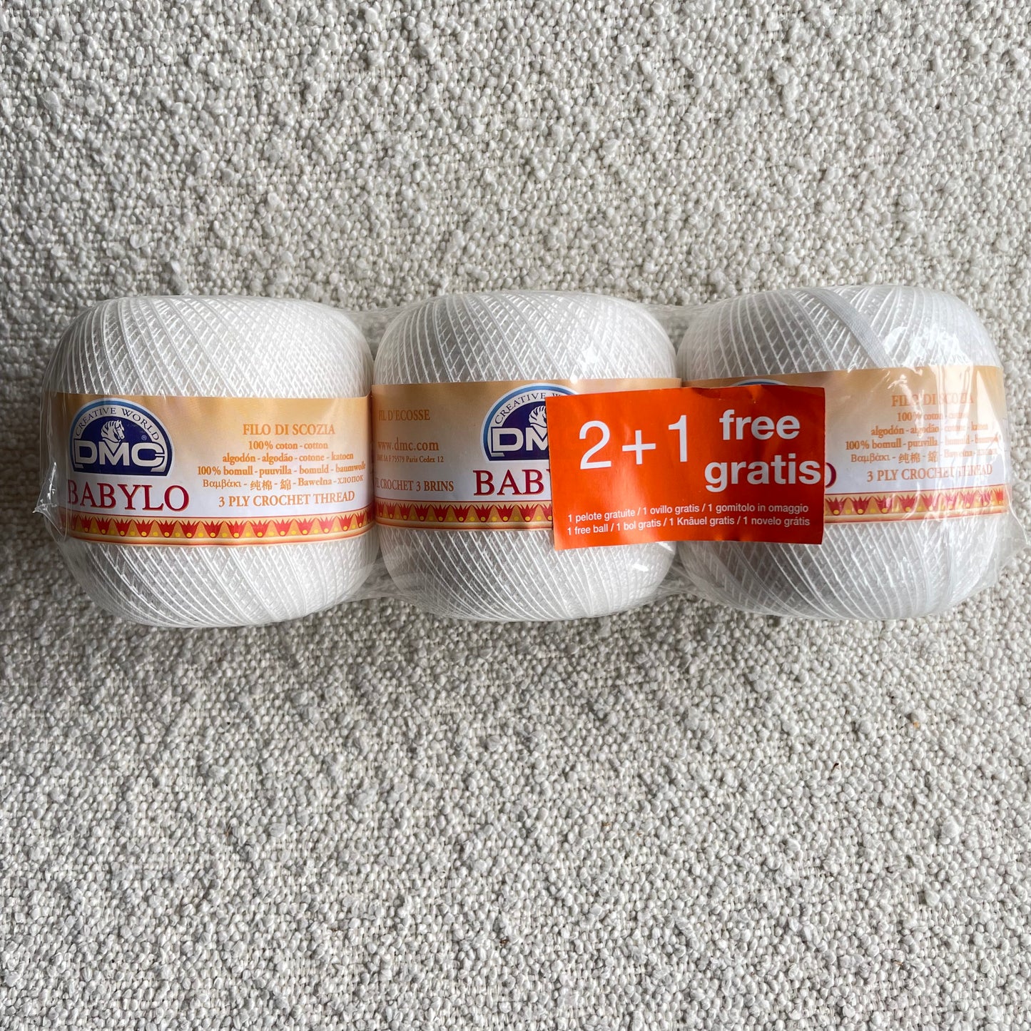 OFERTÓN "Perlé BABYLO 100gr DMC" Llévate 1 gratis y además un descuento