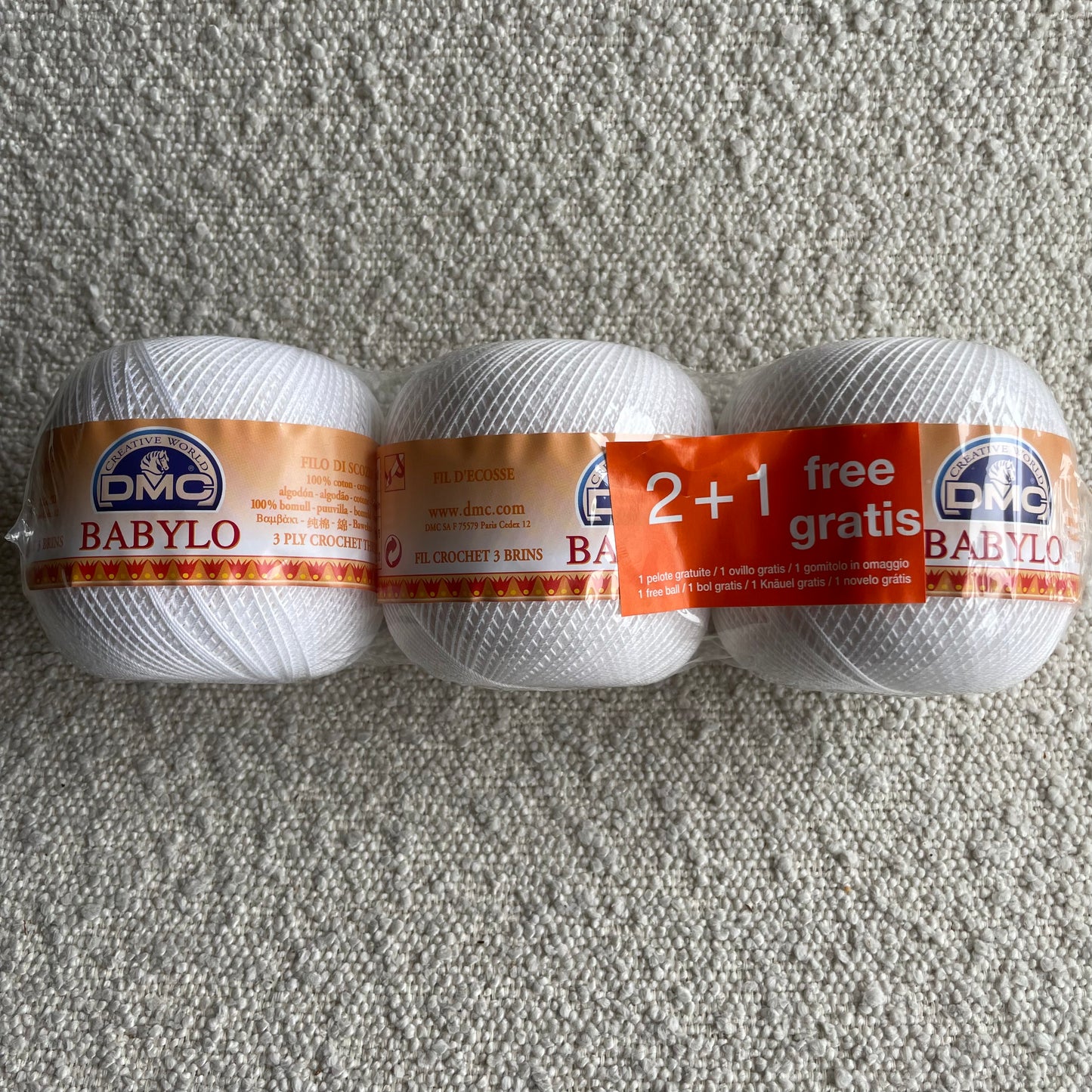 OFERTÓN "Perlé BABYLO 100gr DMC" Llévate 1 gratis y además un descuento