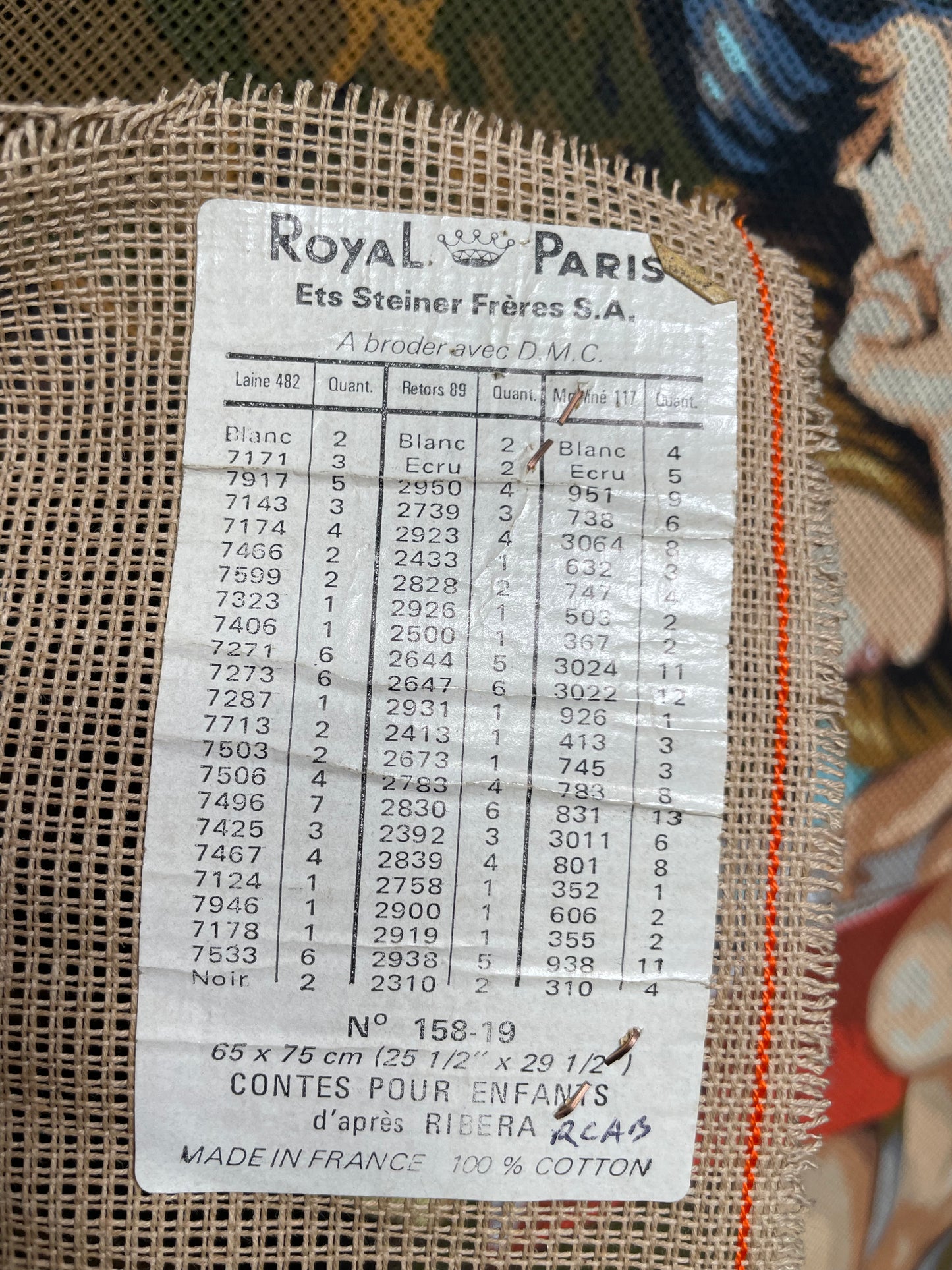 Petit point: "Contes pour enfants" Royal Paris - CON HILOS