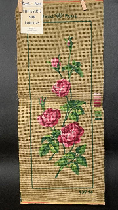 Petit point: "Roses roses" Royal Paris - CON HILOS