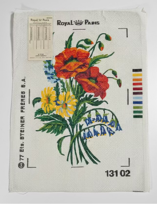 Petit point: "Amapolas" Royal Paris" - CON HILOS