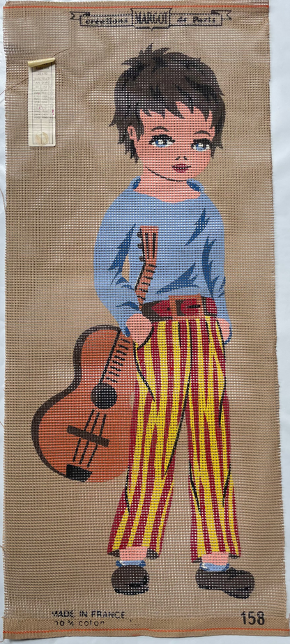 Petit point: "Músico" Margot - CON HILOS