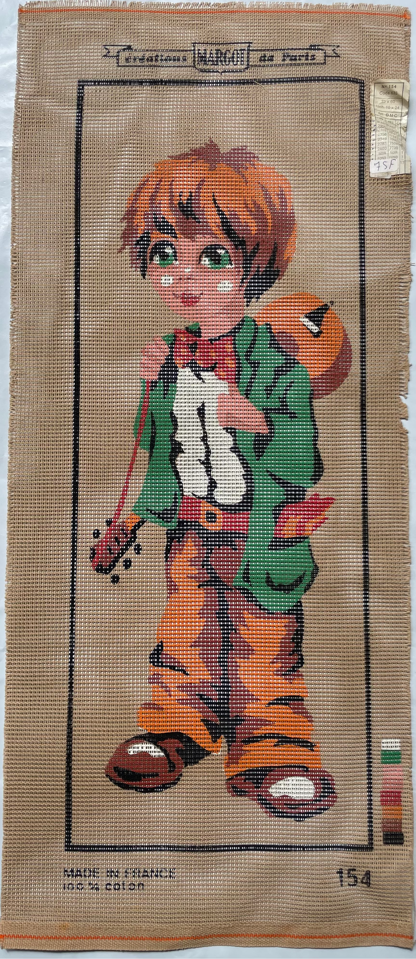 Petit point: "Payaso" Margot - CON HILOS