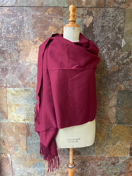 Plaid vintage en color granate, marca Gal-lus