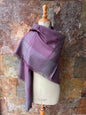 Manta en color gris y berenjena CONDESTABLE - Único en stock