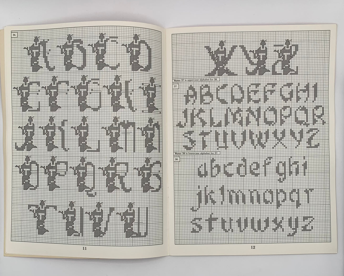 Plantilla "120 alphabets" By Carol Emmer / 1992 Leisure Arts