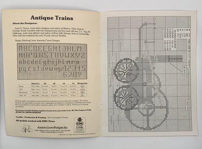 Plantilla "Antique trains" Nº 78 Jeanette Crews Designs (Idioma inglés)