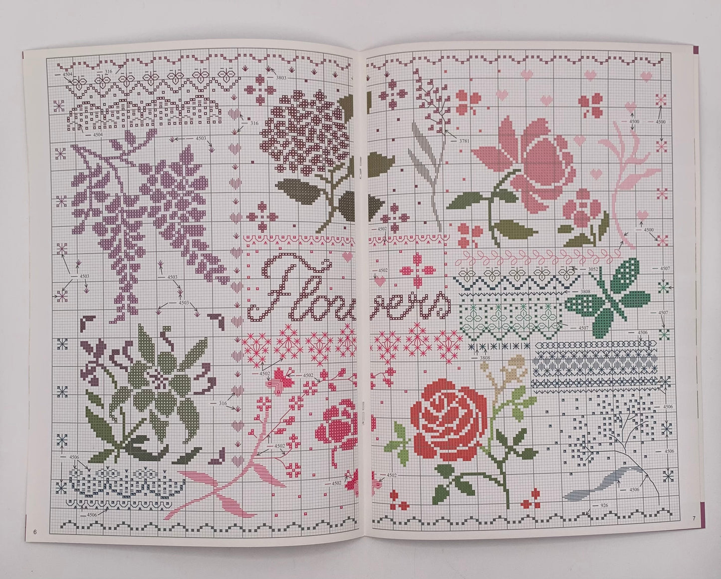 Plantilla "Coloris" Flowers DMC (Instrucciones español)