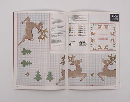 Plantilla "Esplendor de días festivos" Nº 100 Punto de cruz / RICO Design (Instrucciones español)