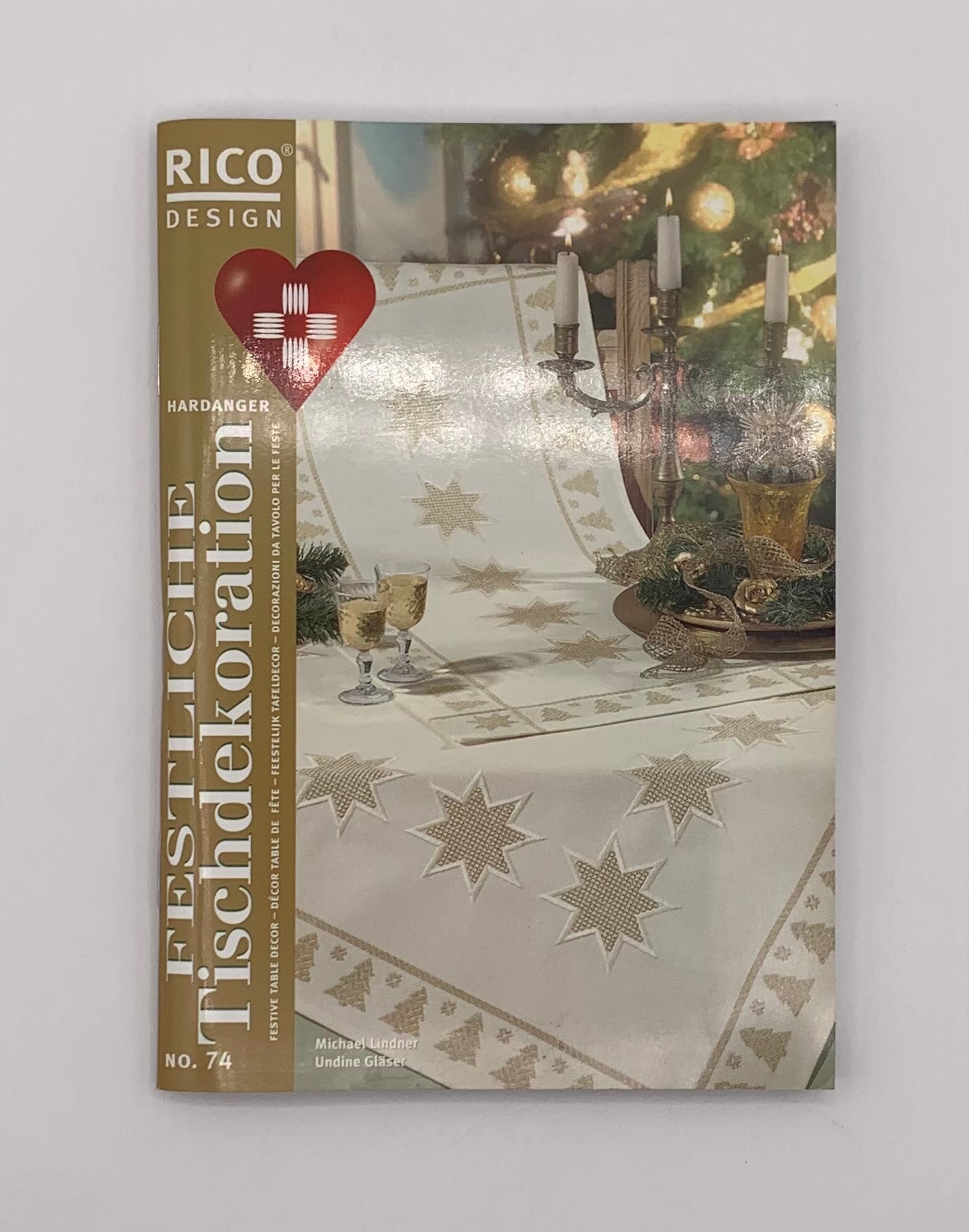 Plantilla "Festive table decor" Nº 74 Punto de cruz / RICO Design (Idioma inglés)