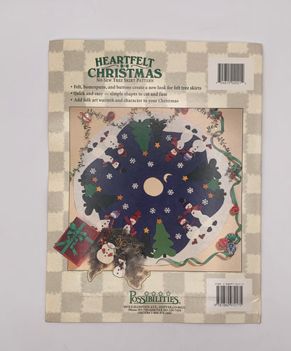 Plantilla "Heartfelt Christmas" No-sew tree skirt pattern (Idioma inglés)