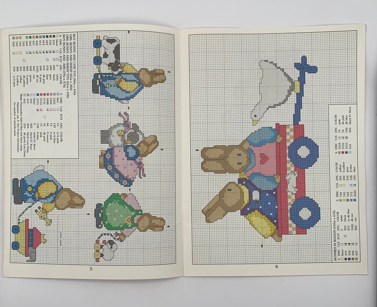 Plantilla "Honey Bunnies" Daisy Kingdom / 1995 Leisure Arts