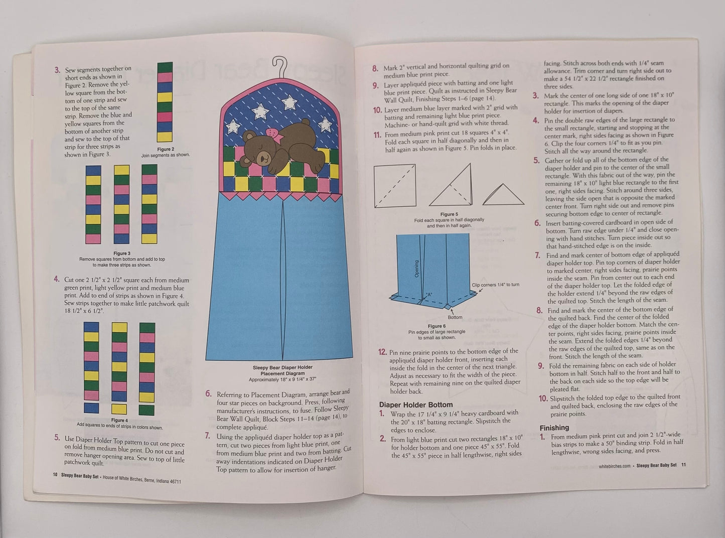 Plantilla "Quilting sleepy bear" Baby set / By Barbara Clayton 2002 (Idioma inglés)