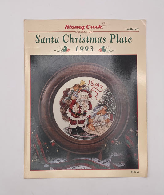 Plantilla "Santa Christmas plate" Stoney Creek 1993 (Idioma inglés)
