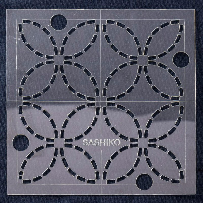 Plantilla Sashiko - Siete Tesoros-Shippou - 4x4"