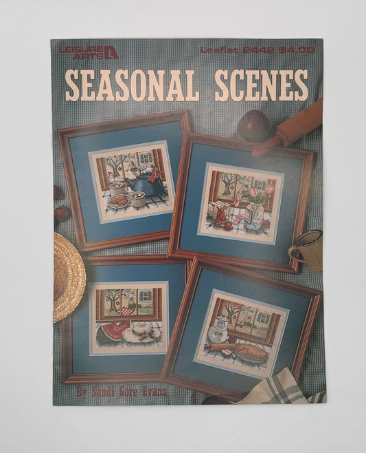 Plantilla "Seasonal Scenes" By Sandi Gore Evans / Leisure Arts 1993 (Idioma ingles)