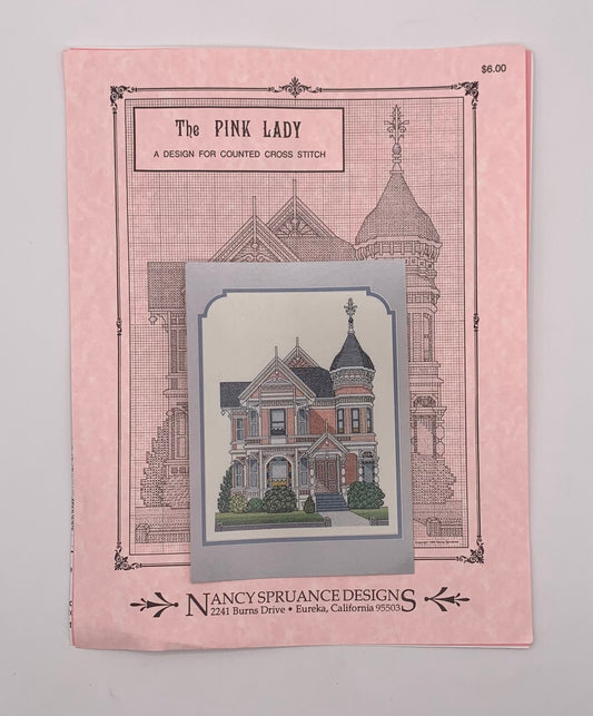 Plantilla "The pink lady" Punto de cruz (Idioma inglés)