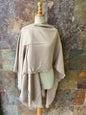 Poncho vintage italiano en color beige - Único en stock