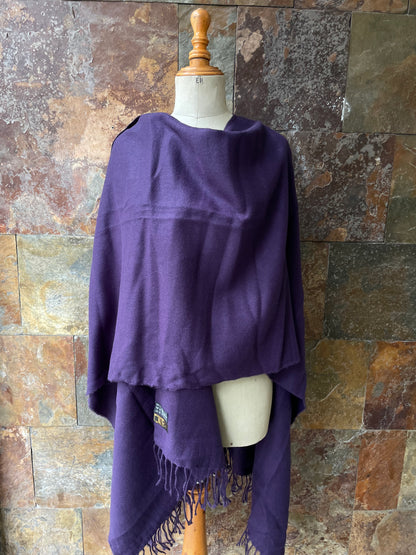 Poncho vintage italiano en color malva - Único en stock