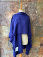 Poncho vintage italiano en color marino - Único en stock